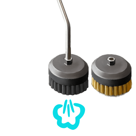 Dampfreinigungs-Lanze mit Bürsten ProfiFuchs image 1